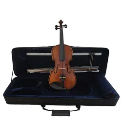 Aiersi brand wholesale price  full size dark matte handmade professional romania violin outfits with case and bow made in China