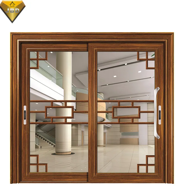 Guangdong factory metal frame sliding door modern sliding door for patio aluminum sliding glass door for patio