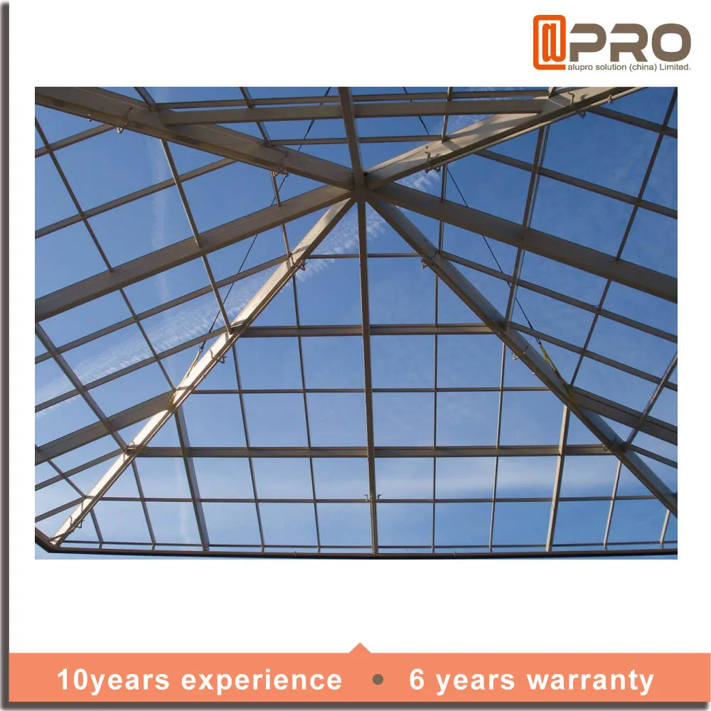 Big Project Aluminum Frame Glass Skylight Roofing Factory Tempered Glass Open Skylight Window Roof Dome Roof Skylight Curtain