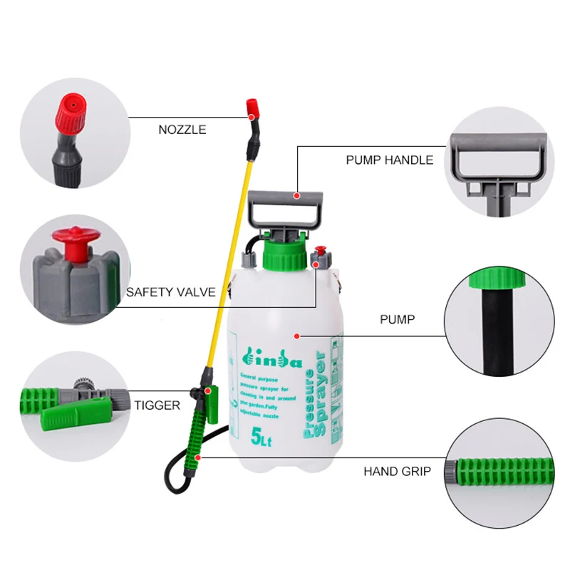 Factory High Quality Portable Garden Home Using Wholesale Hot Sale High Pressure Pump Sprayer