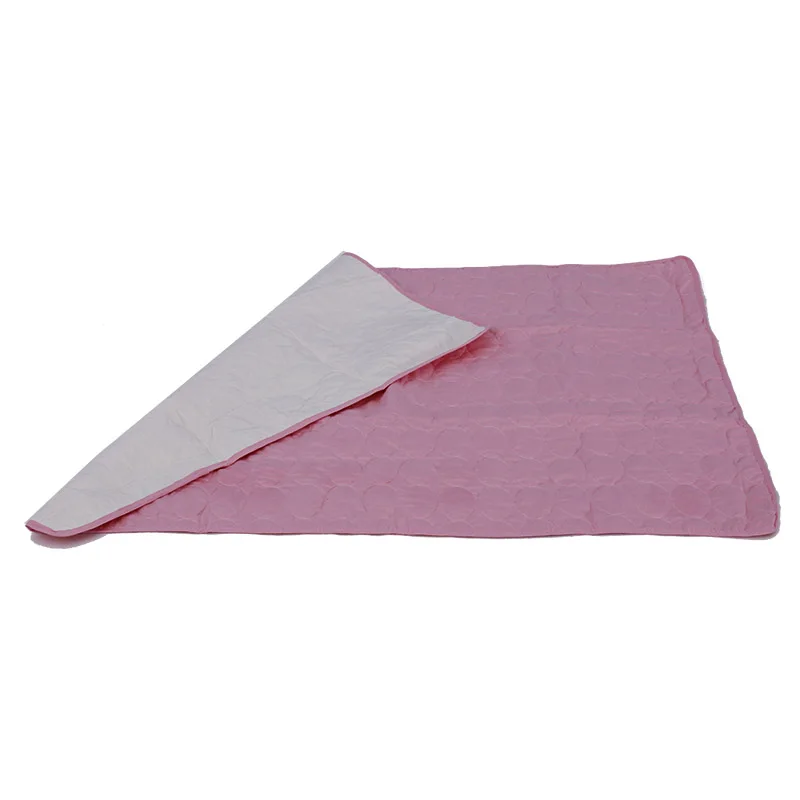 low MOQ stock new arrival eco friend microfiber quilted healthy washable waterproof chinaging pad