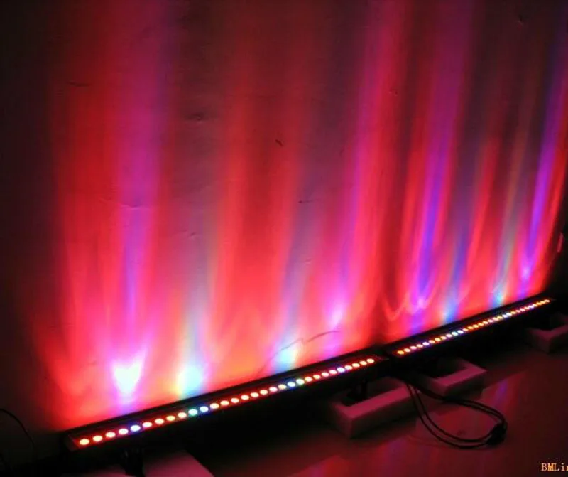 Recessed 12W Rgb Linear led wall washer for building facades illumination