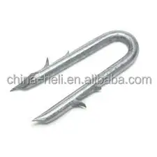 Galvanised U nail wire fence staples