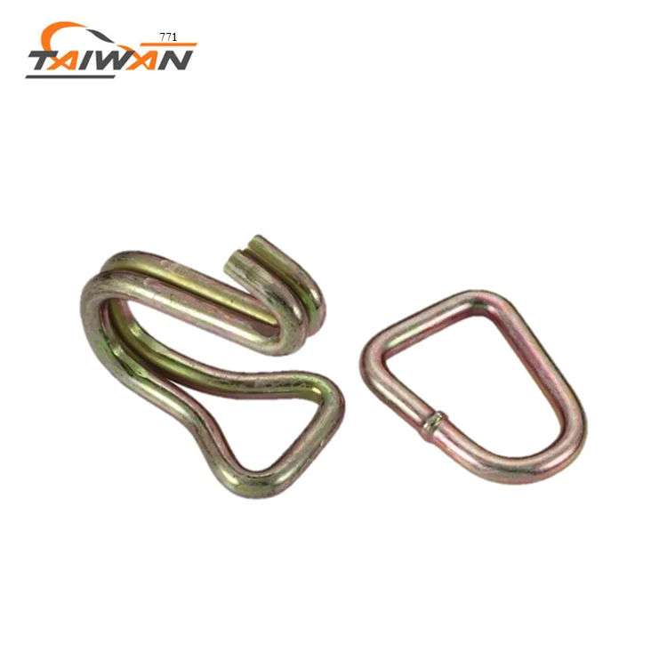 professional ratchet tie down metal double J hook