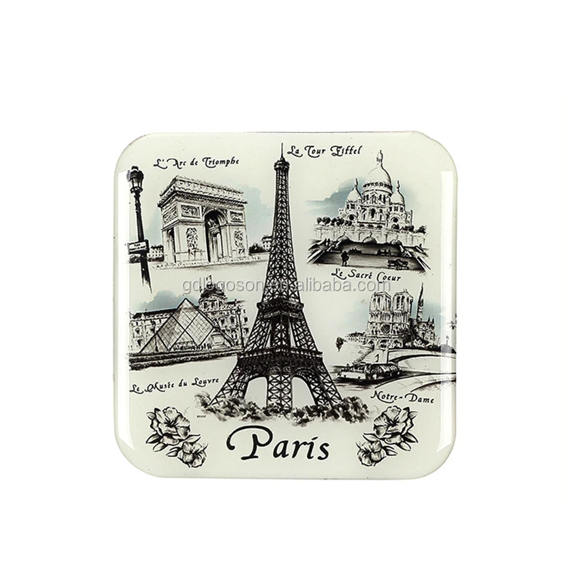 OEM Paris Keychain French Fridge Magnet Tray Gift Mini Pill Box Bottle Opener Types Of Souvenir Pairs