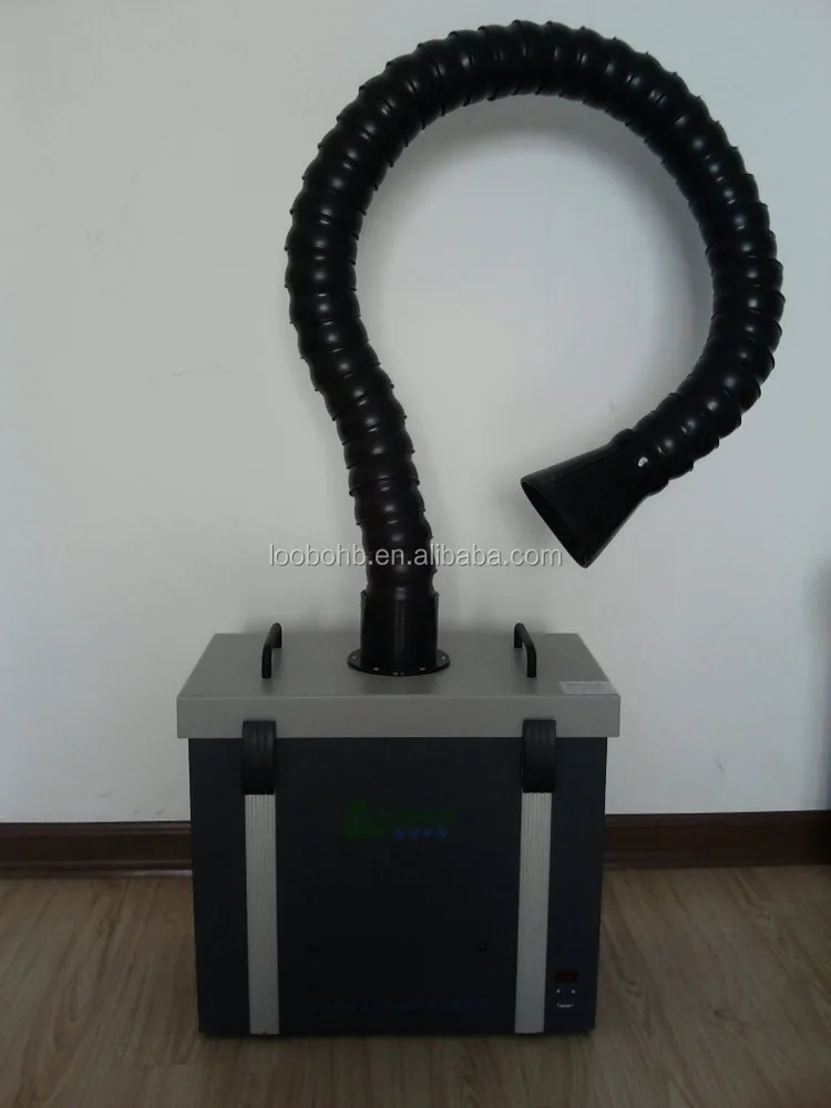 Mini size laser smoke suction filter/solder smoke suction unit/laser fume extractor