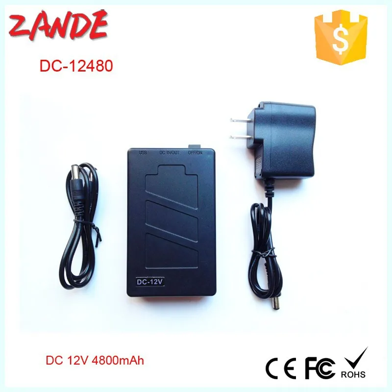 DC 12V 4800mah DC-12480 portable Rechargeable Li-ion Battery power bank for CCTV Camera Led strips