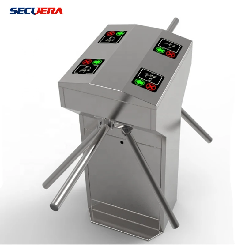 Automatic qr code/rfid reader tripod turnstile&rotating gate price for gym