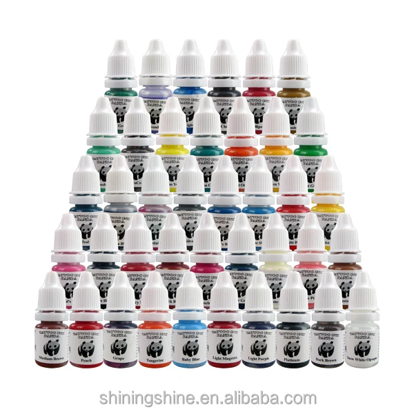 Набор чернил для татуировок «панда», 8 мл, 40 цветов