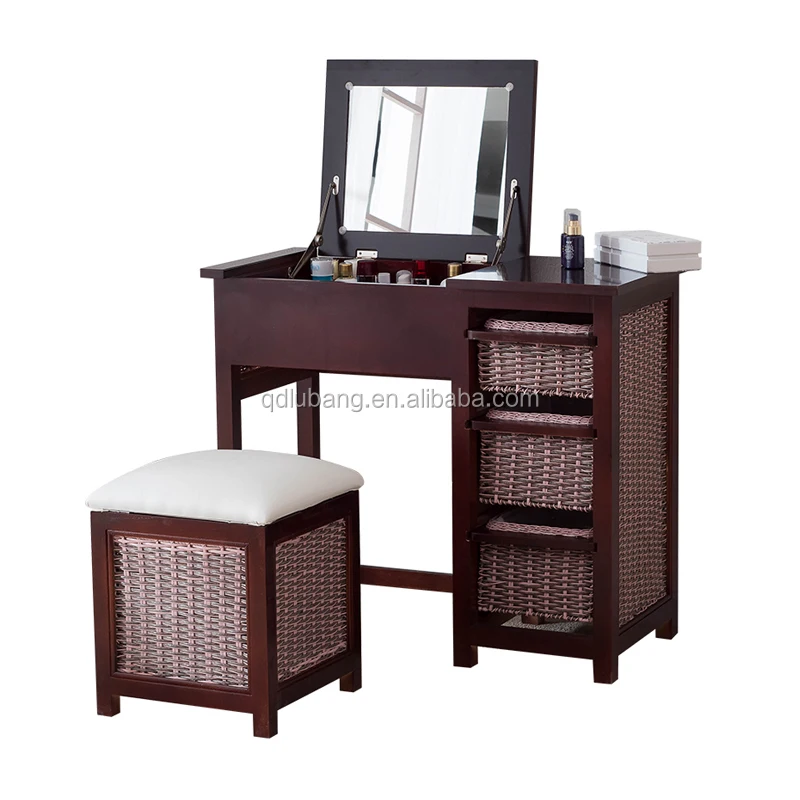 chinese cheap antique bedroom furniture dressing table/dresser/toilet table/Vanity