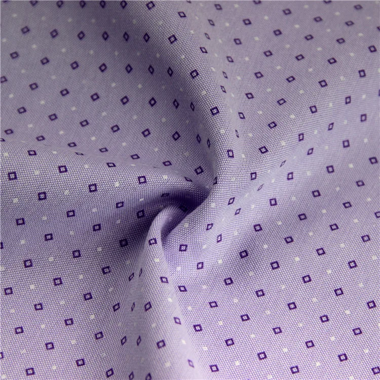 50 polyester 50 cotton oxford print fabric