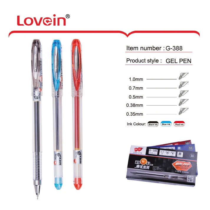 2017 Plastik Office Gel Pens With Logo