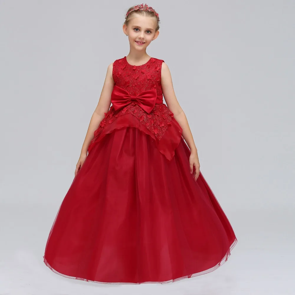 
 Платье для маленьких девочек, платье для выпускного вечера с цветами, оптовая продажа  