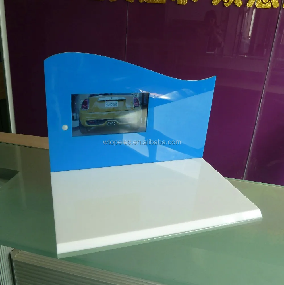 custom luxury acrylic display with LCD for marketing your products