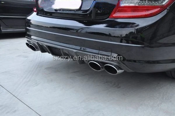 Reiger Стиль Заднего Бампера Положение Углеродного Волокна W204 Задний Диффузор для M ercedes B enz W204 C63