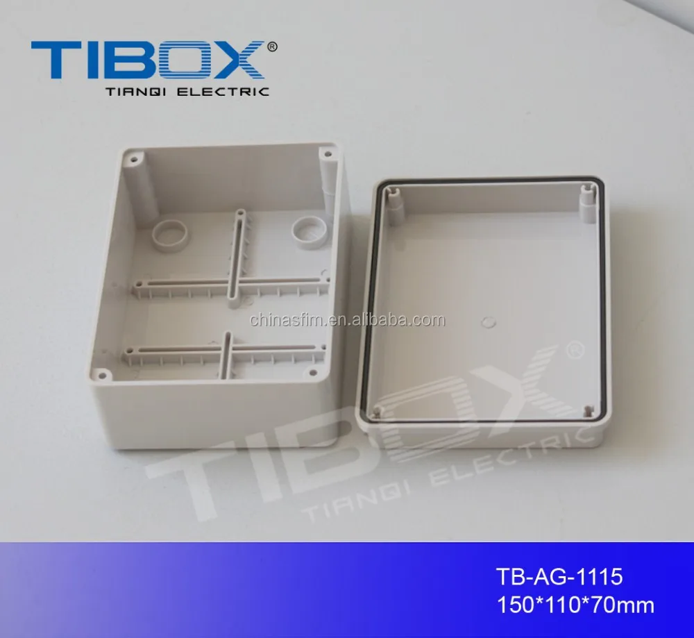 TIBOX Weatherproof Plastic distribution box IP65 enclosure 8 module oudoor using