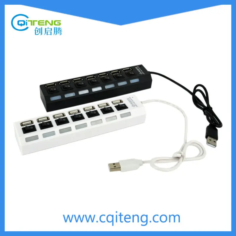 Амазонки Ebay горячий деталь отдельный SW 7 разъём(ов) usb-концентраторы 2.0 с из светодиодов HL