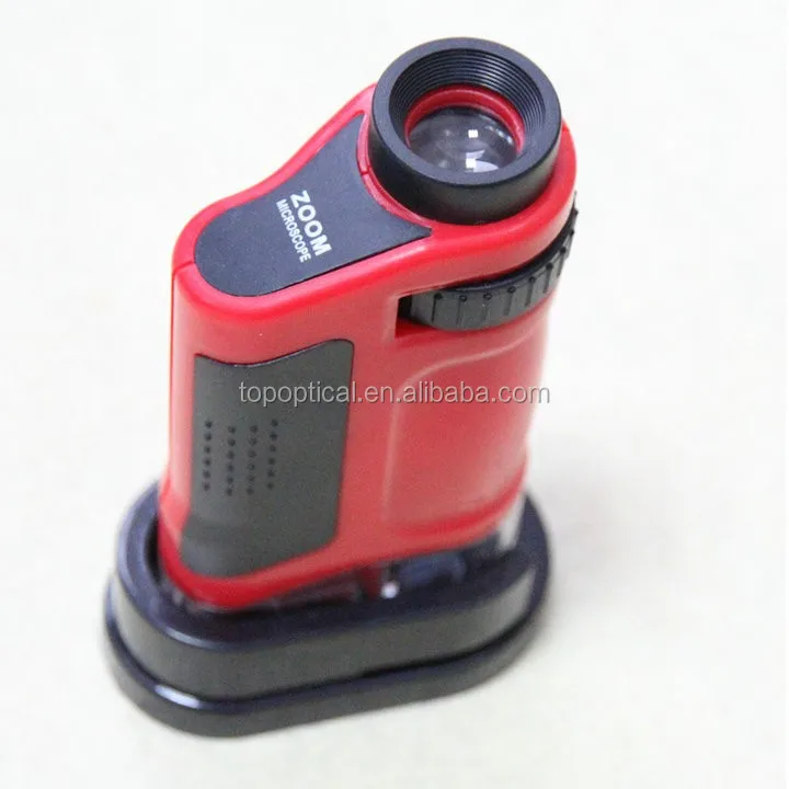 Портативный карманный микроскоп 20X-40X детский с зумом и светодиодной подсветкой по конкурентоспособным ценам