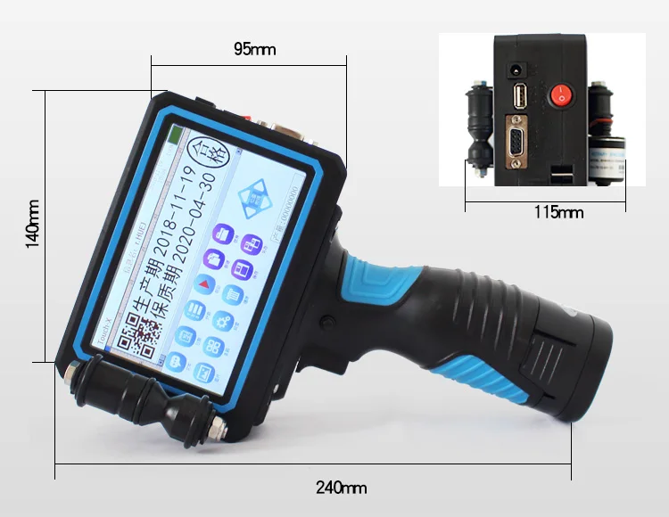 Wholesale Price Carton Packing Date Coding Machine Batch Number Handheld Inkjet Printer Carton Printing