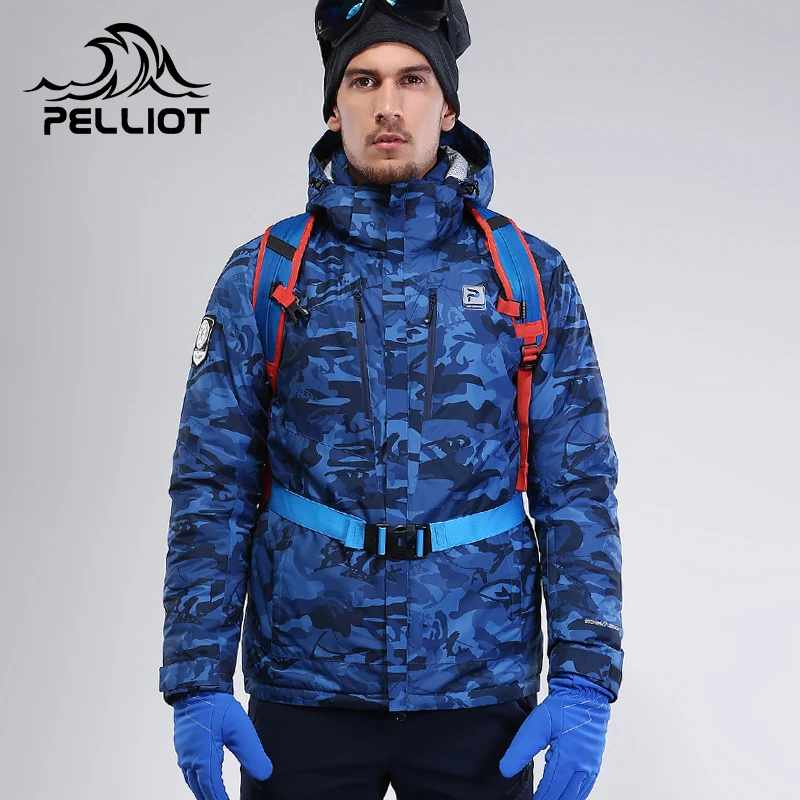 Пелльо пользовательская мужсая на открытом воздухе, водонепроницаемые, для катания на лыжах, одноплатный лыжная куртка для снежной погоды