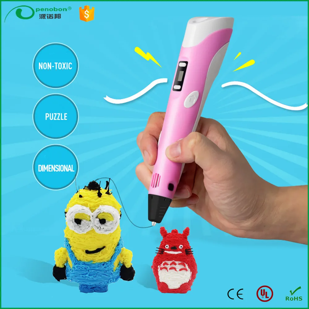 2017 Новое Прибытие 3D Стерео Перо Для Рисования 3D Ручка Принтер с Бесплатным PLA Нити