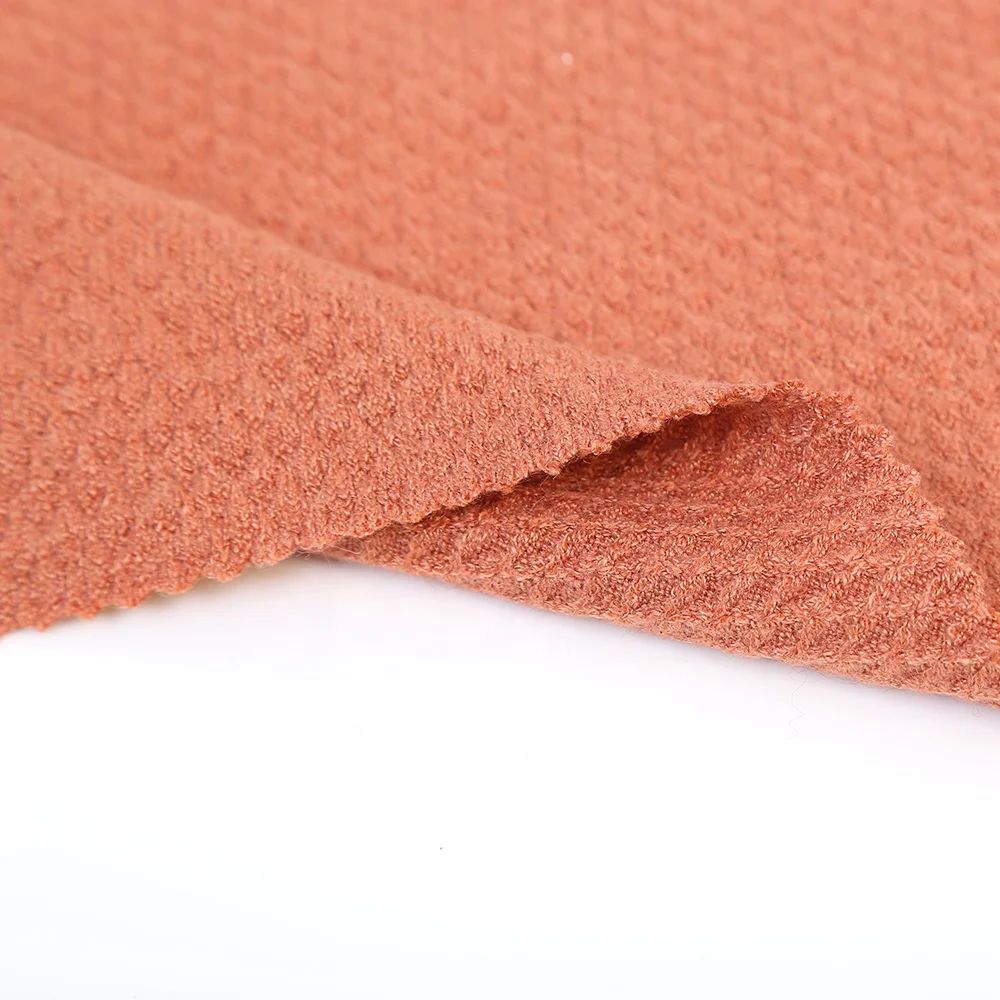 Soft handfeeling high quality knitted italian woven cashmere fabric for sweater