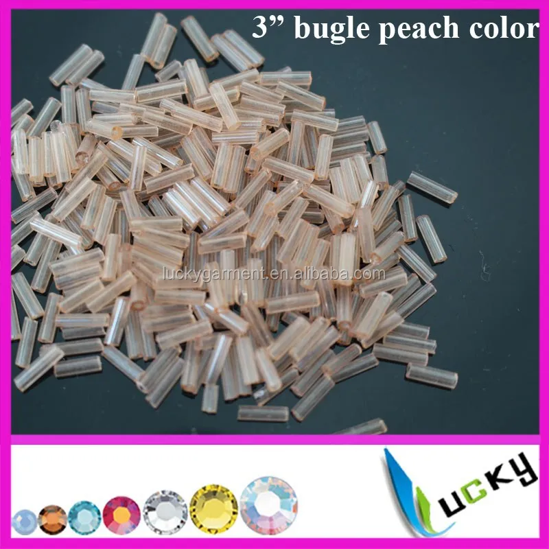 
High quality glass beads bugle beads 2 cut beads 