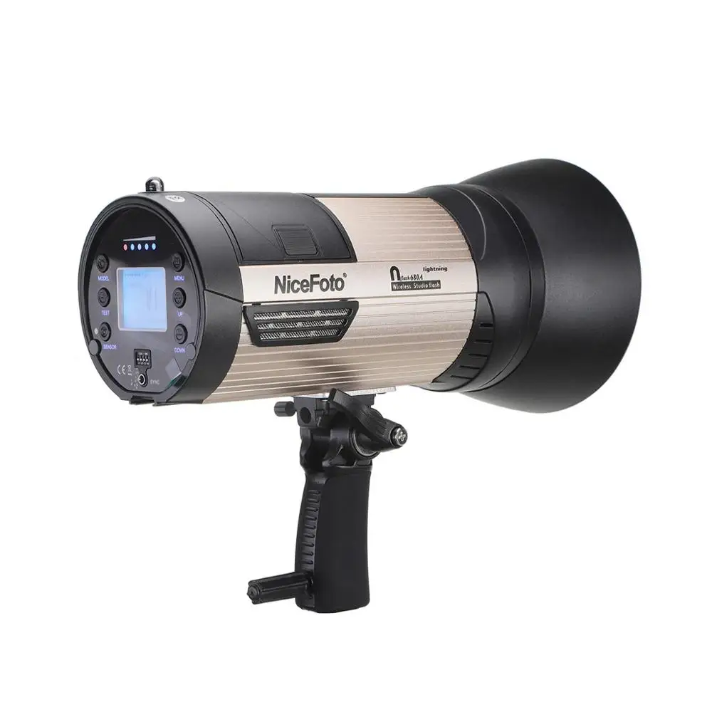 nflash680A NiceFoto 680ws Battery powered studio flash portable wireless flash light strobe flash light, photographic equipment