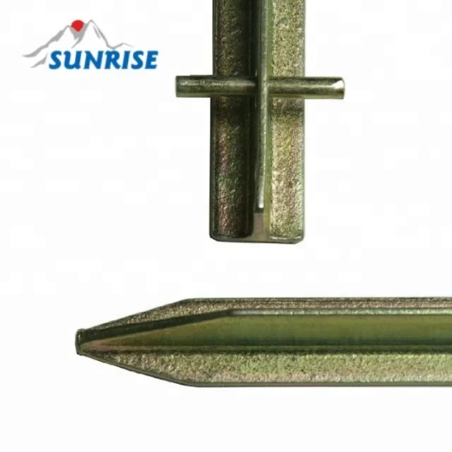 56878C# 50cm Heavy Duty T shape T-Iron Steel peg