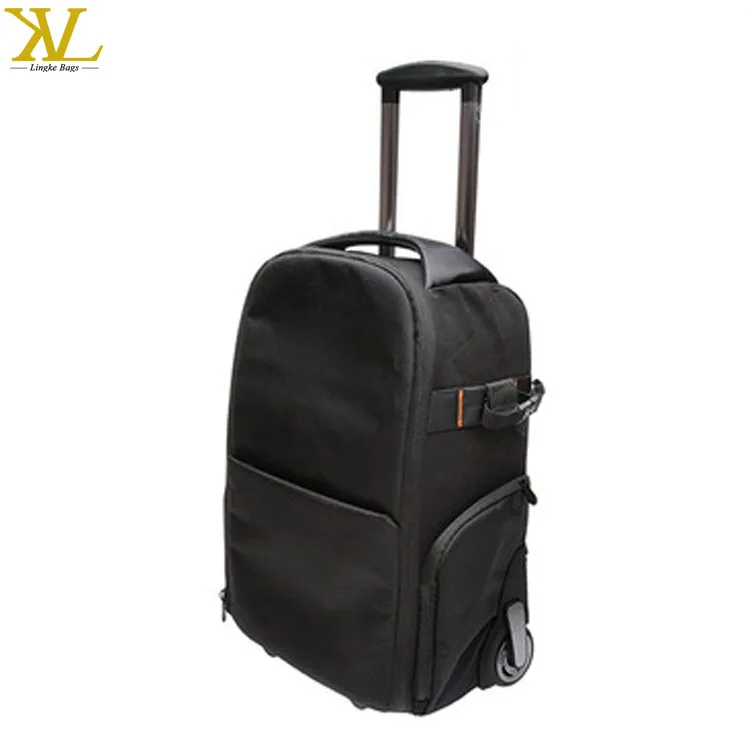 Trolley DSLR Camera Backpack Case with Wheels, Fashion Camera Bag
