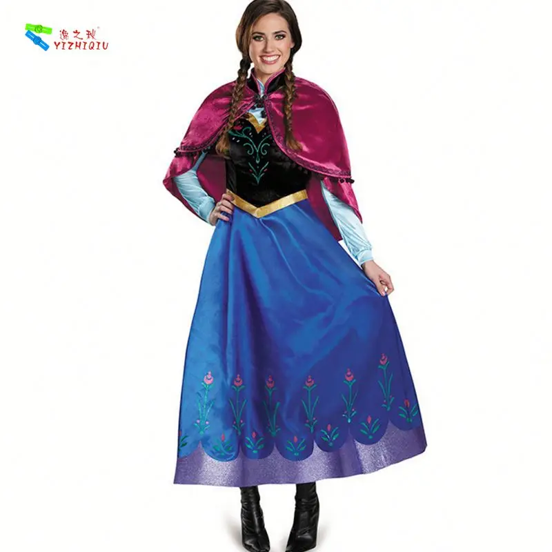 
YIZHIQIU adult frozen princess anna cosplay costume <span style=