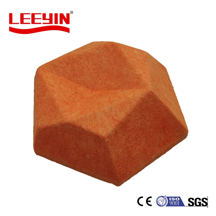 Leeyin 3D hexagon Acoustic Wall Panel Theater Decorative polyester acoustic wall Kindergarten soundproofing panels