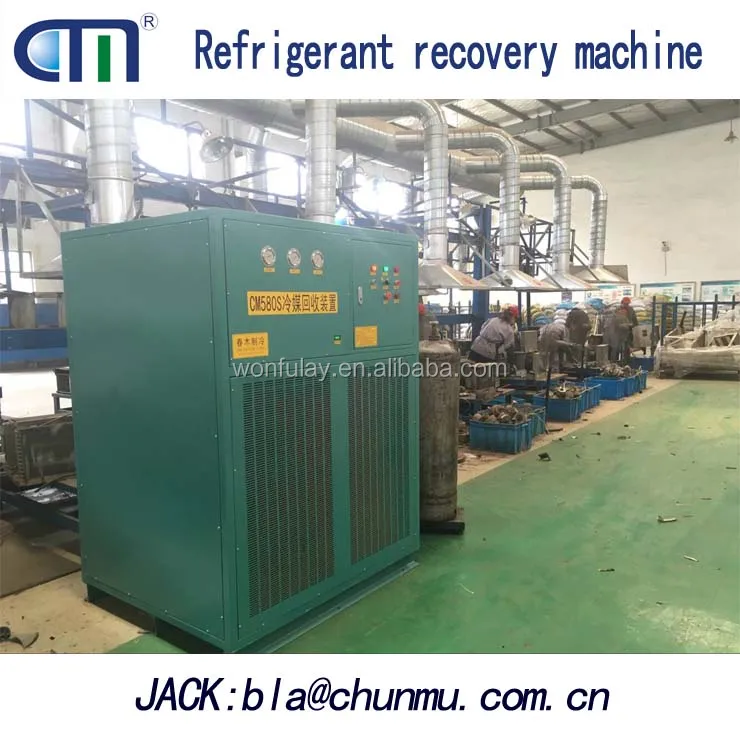 Waste air conditioning, refrigerator disassembly line refrigerant recovery machine for R245FA