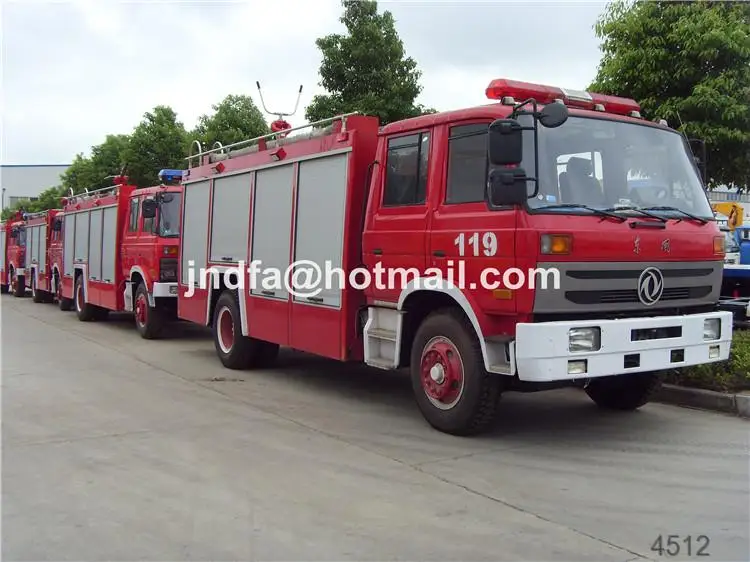 Dongfeng DFAC cheap fire truck water and foam cup 5000l 6000l 7000l 6 tons EURO3 euro4
