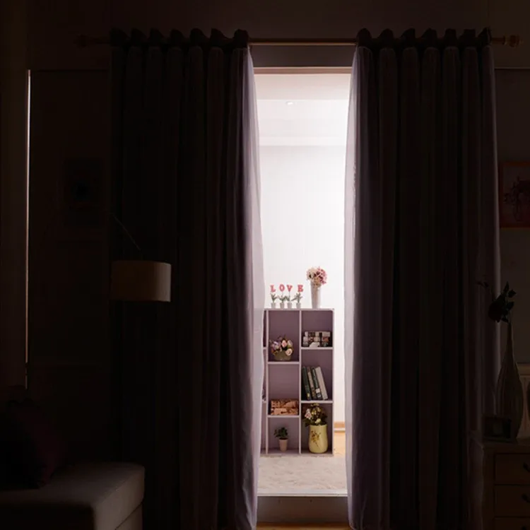 Mix Match Voile Blackout Draperies Curtains, Elegant Double Layer Solid Darkening Window Treatment Panels Drapes