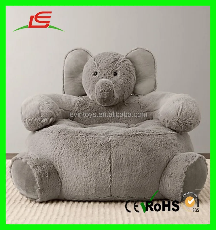 Handmade soft elephant baby plush animal sofa chair