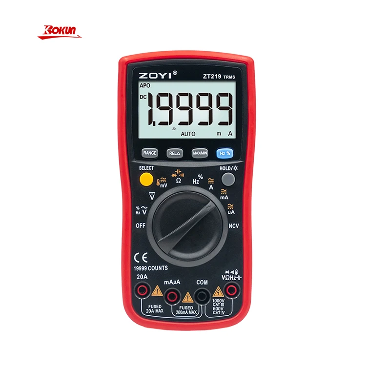 Цифровой точный профессиональный мультиметр ZT219, цифровой тестер ZOYI, мультиметр автоматического диапазона