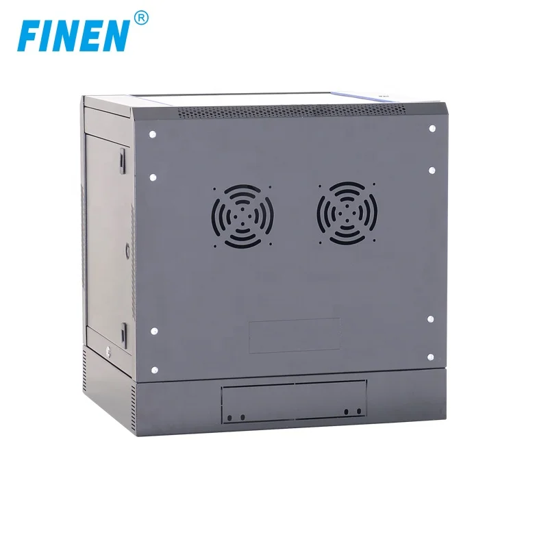 19 inch wall mount network cabinet server rack with glass door Double section  4u cabinet 6U RACKS