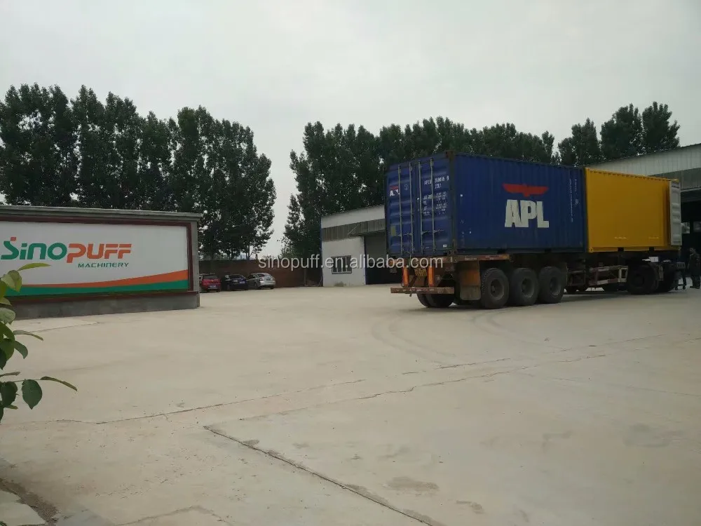 Industrial Savory Cheese Flavored Popcorn Popper Production Line