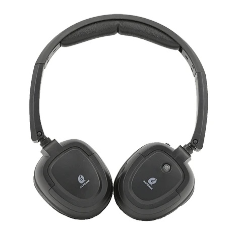 
Two channel IR wireless headphones for in car TV, DVD, and video 