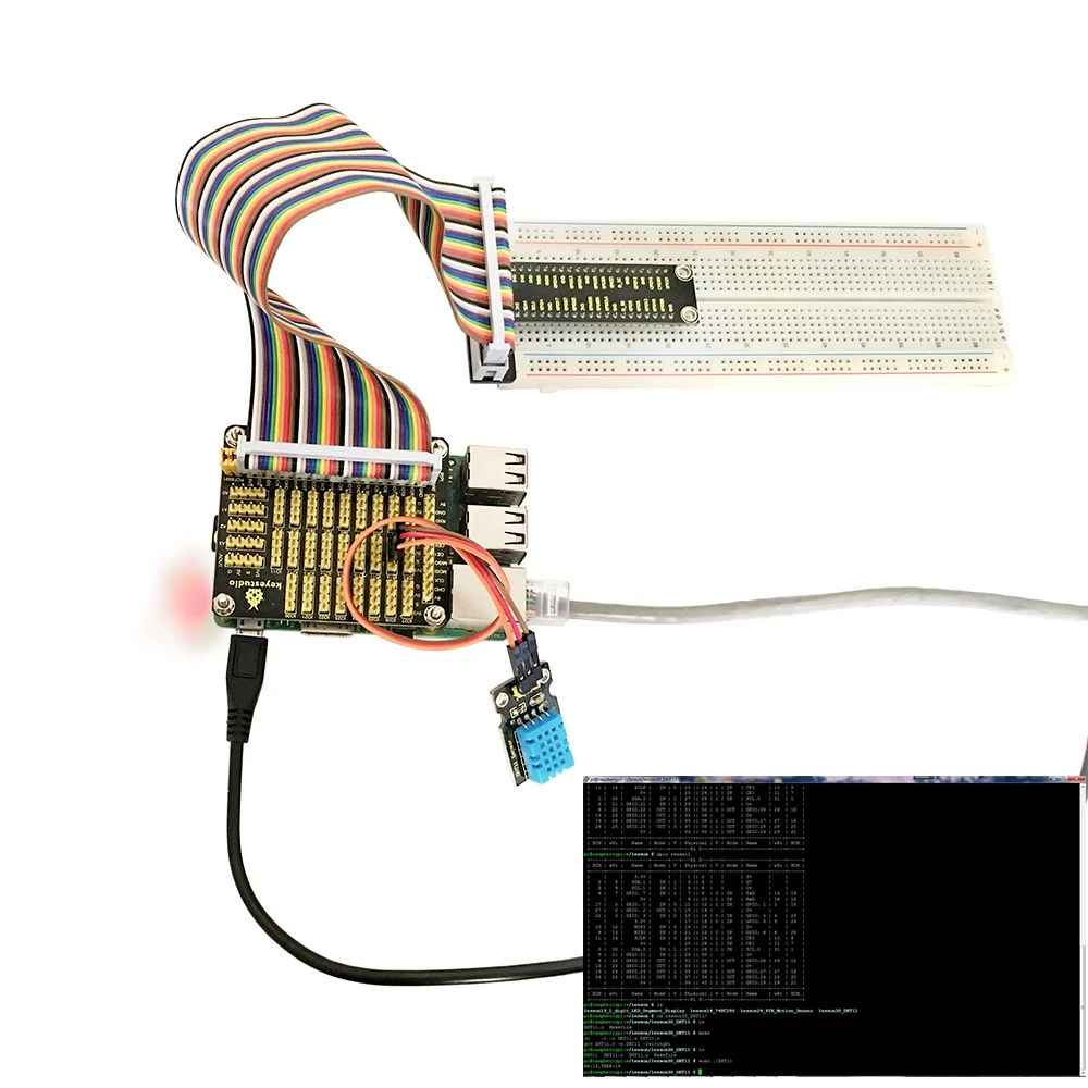 Keyestudio Новый Окончательный стартер обучения комплект для Raspberry Pi 3 4 Модель B/ B + w/Обучающий