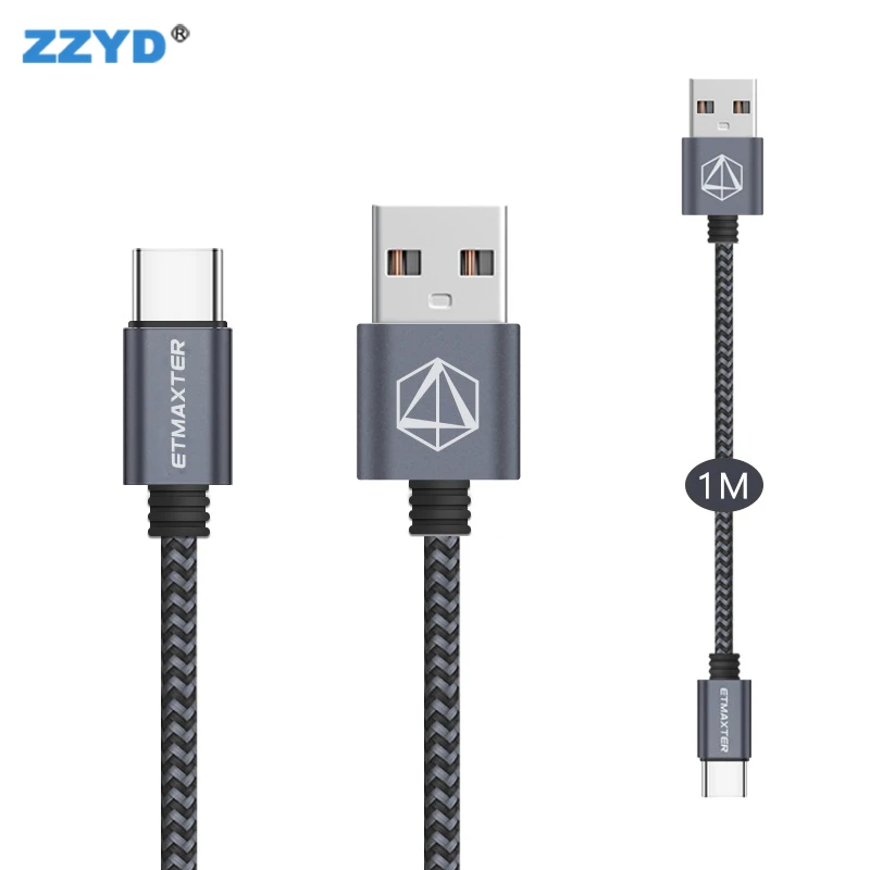 
ETMAXTER Data Cable High-speed 2.4A Fast Charging Micro-USB Data Line 3ft Braided Phone Charge Cable For Android 