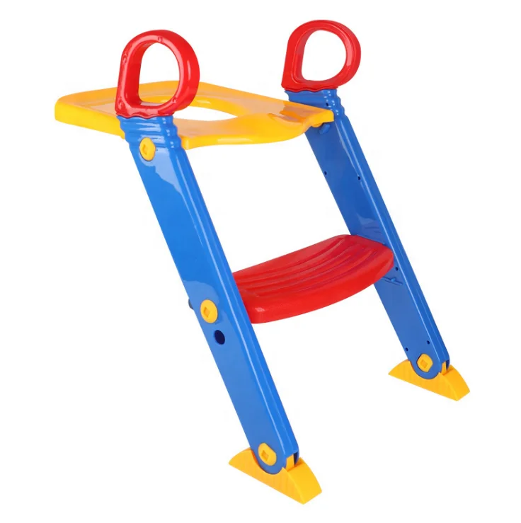 
Plastic Baby ladder with Step Stool ladder Squatty potty Toilet Trainer for Kids and Toddlers 