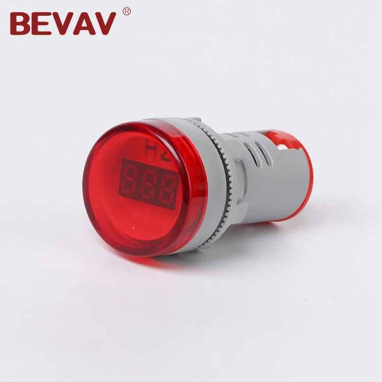 
BEVAV Hot sale AD16-Hz 22mm blue LED Digital Display Electricity Hertz Frequency Meter 0-99hz 