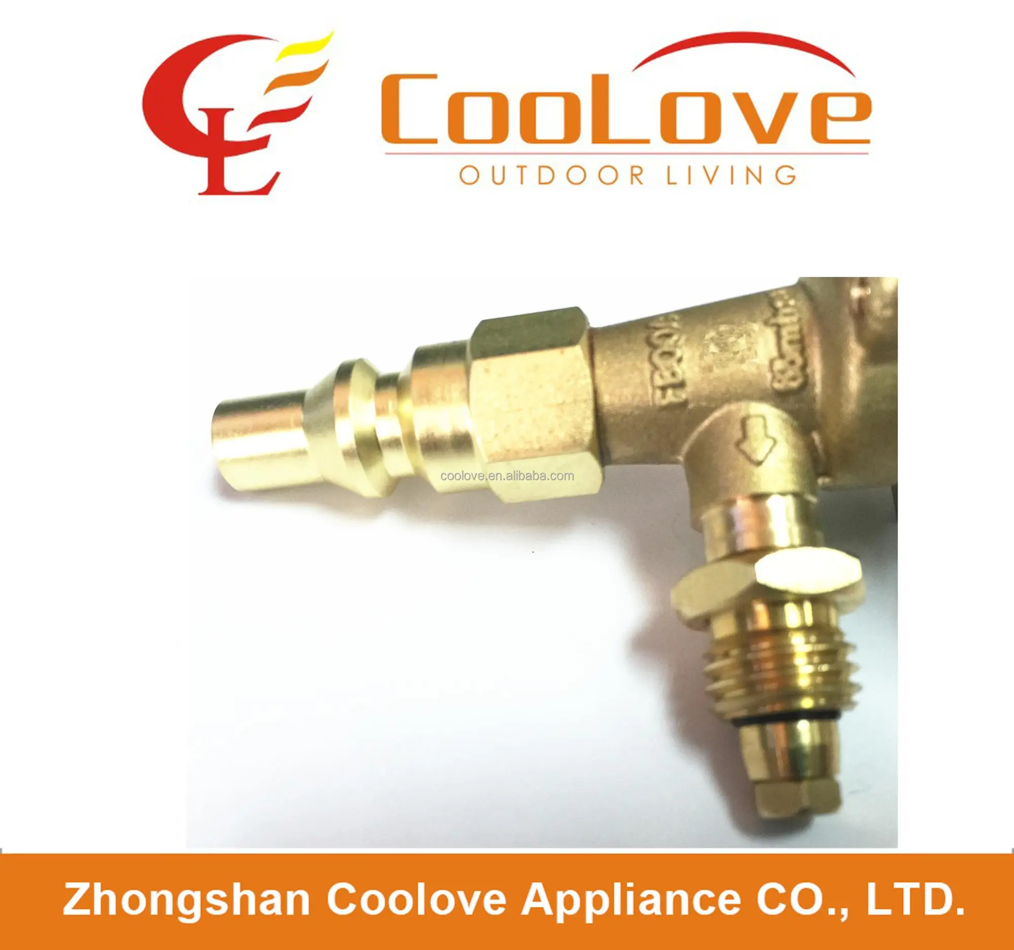 Low pressure brass gas valve