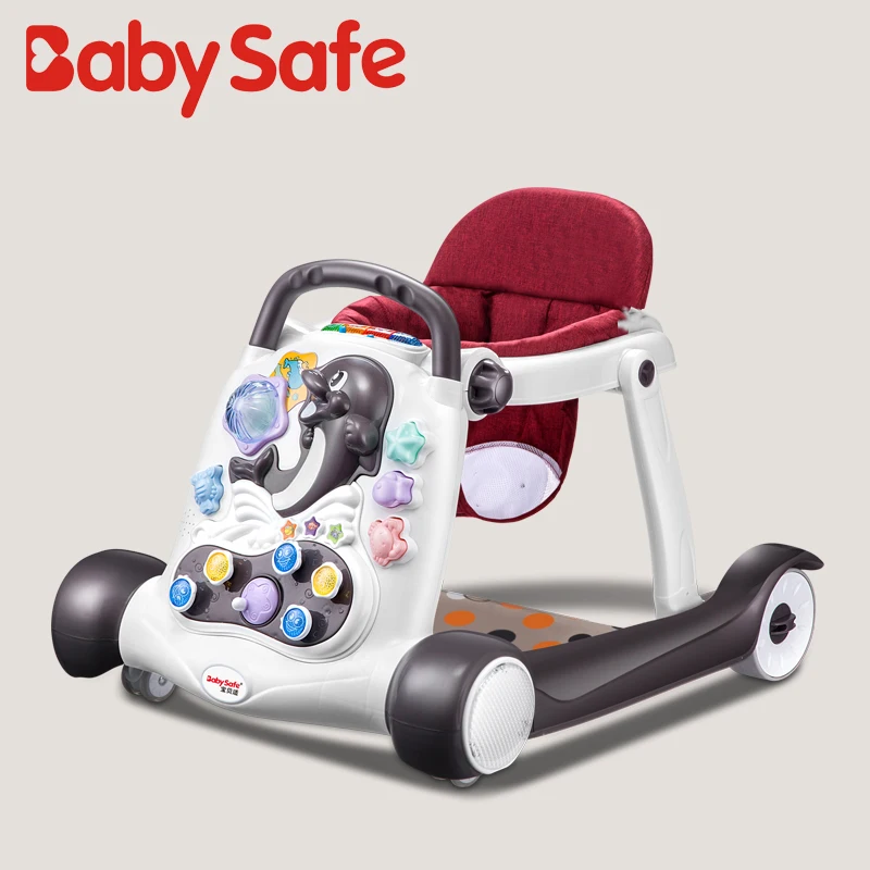 Пластиковая музыкальная игрушка большого размера, многофункциональный уникальный детский ходунок