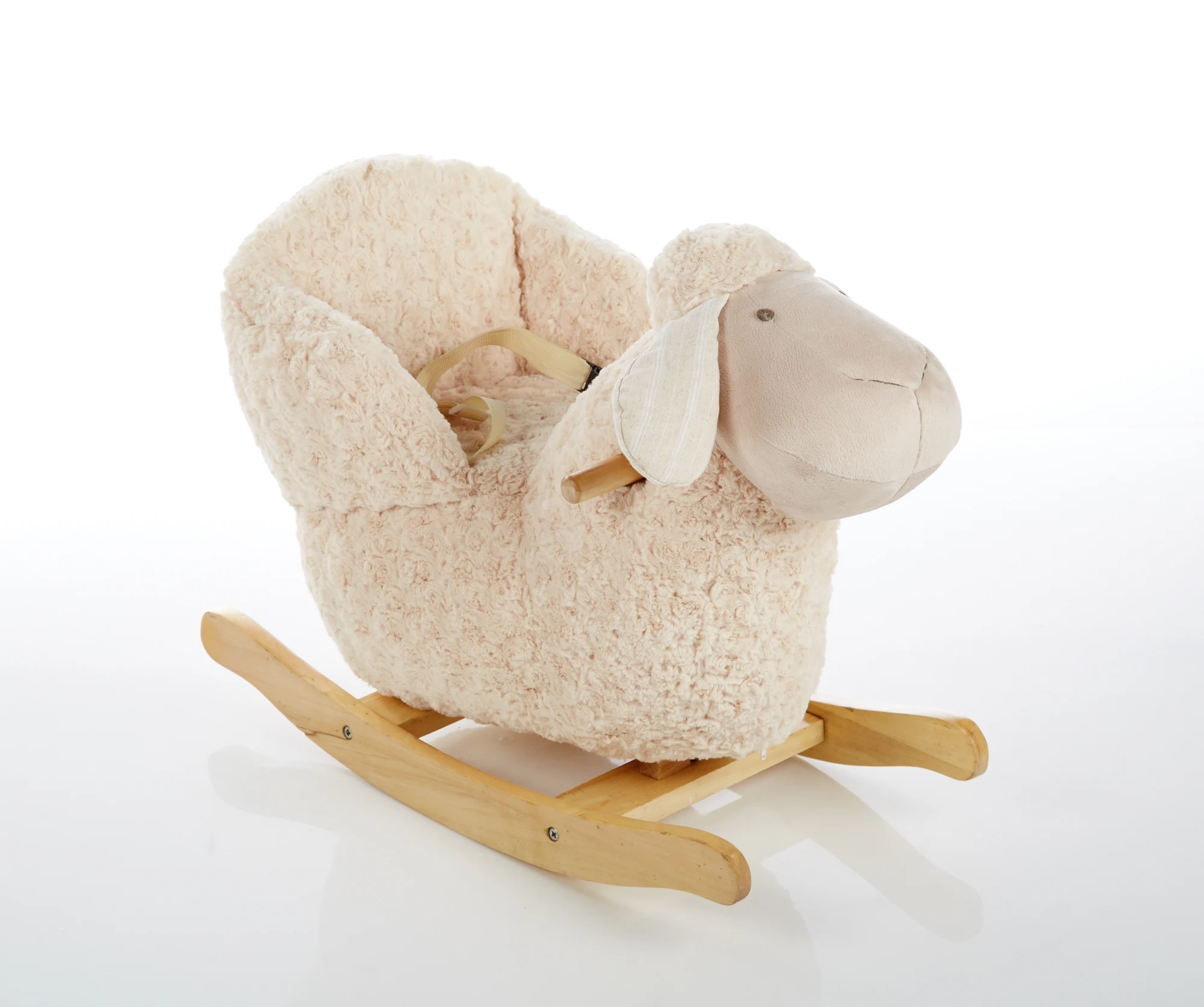 sheep unicorn wooden kids rocking horse toy plush animal baby rocker ...