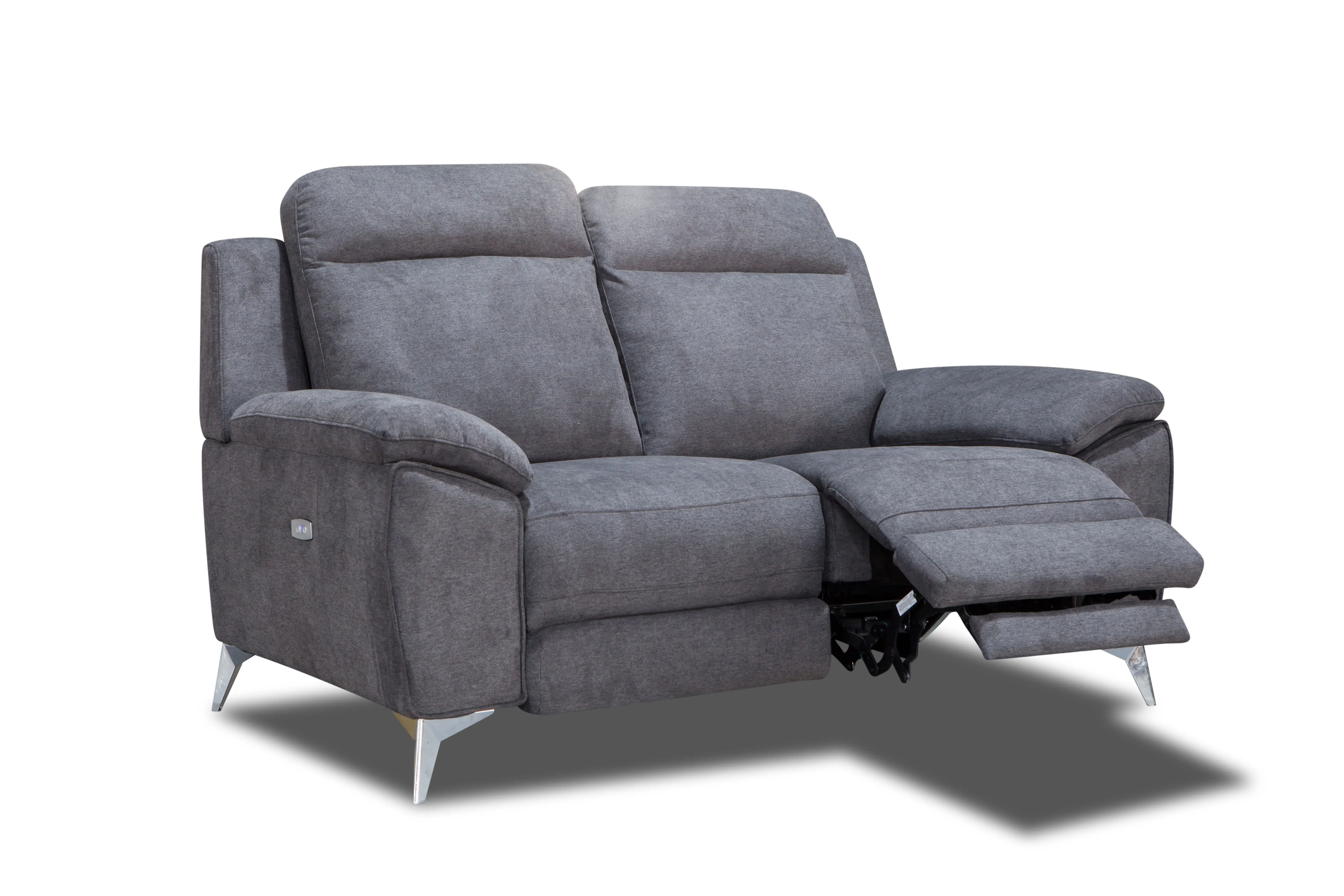 French style elegant design modern fabric reclining loveseat sofa