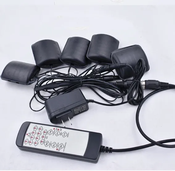 5 вибромоторов и система теплового массажа для кресла