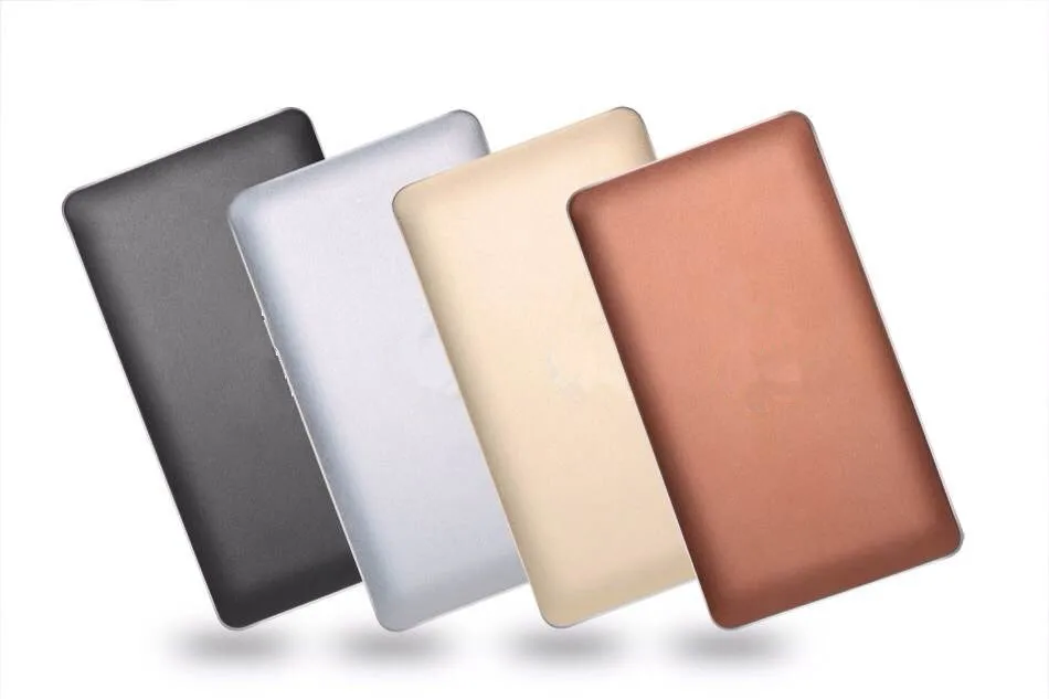 2017 rohs power bank 8000 мАч полимерный аккумулятор металлический материал с двумя портами USB